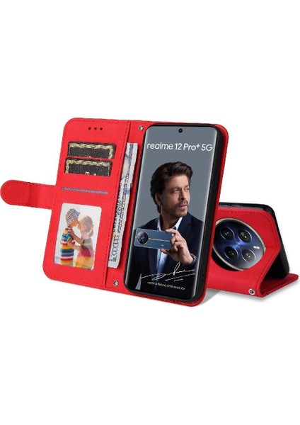 Realme 13 Pro 5g Cüzdan Kısa Kayış Uzun Kayış Kart Yuvası Için Flip Case (Yurt Dışından)