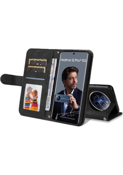 Realme 13 Pro 5g Cüzdan Kısa Kayış Uzun Kayış Kart Yuvası Için Flip Case (Yurt Dışından)