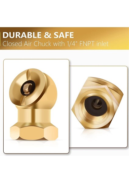 Hava Chuck Kapalı Pirinç Top Şişirme Aleti Şişirme Ölçeri Için (Yurt Dışından) modelleri