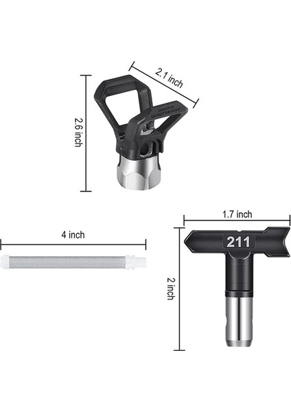 14 Adet Uç, Tersinir Havasız Boya Püskürtme Uçları (Yurt Dışından) modelleri