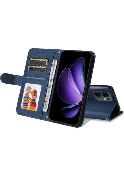 Oppo Reno 13F Kısa Kayış Kart Yuvası Sahipleri Için Flip Case Uzun Kayış (Yurt Dışından) fırsatları
