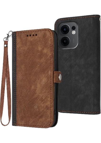Oppo Reno 13F Kickstand Koruyucu Cüzdan Flip Folio Kitap Pu Için Kılıf (Yurt Dışından)
