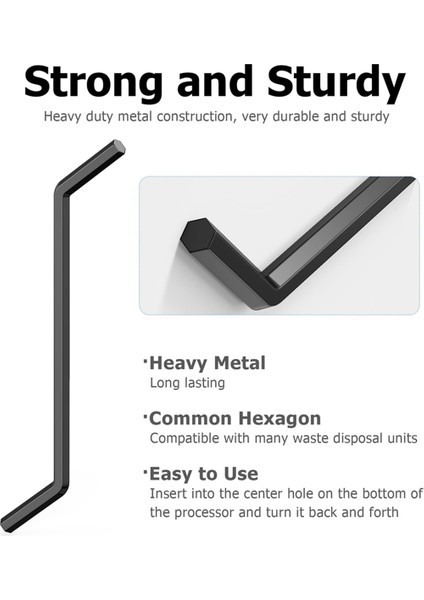 Çöp Atma Altıgen Anahtar Aleti Siyahla Uyumlu (Yurt Dışından) indirimleri