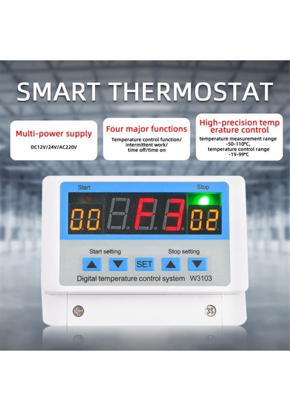 W3103 Ac 220V Max Dijital Termostat 30A Sıcaklık Kontrol Cihazı (Yurt Dışından)