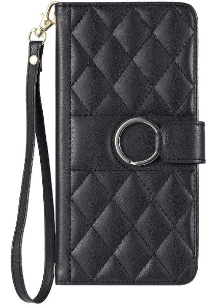 Oppo Reno 13F Koruyucu Pu Deri Manyetik Bilek Kayışı Için Flip Case (Yurt Dışından)
