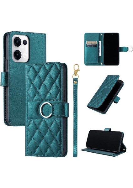 Oppo Reno 13 5g Pu Deri Koruyucu Manyetik Kart Yuvaları Için Flip Case (Yurt Dışından)