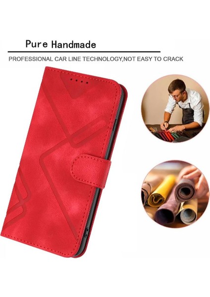 Realme 14 5g Flip Cüzdan Manyetik Kapak Için Flip Case Pu Deri Kart Ile (Yurt Dışından)