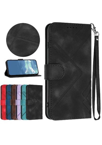 Realme 14 5g Flip Cüzdan Manyetik Kapak Için Flip Case Pu Deri Kart Ile (Yurt Dışından)