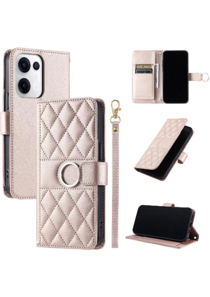 Oppo Reno 13 5g Pu Deri Koruyucu Manyetik Kart Yuvaları Için Flip Case (Yurt Dışından)
