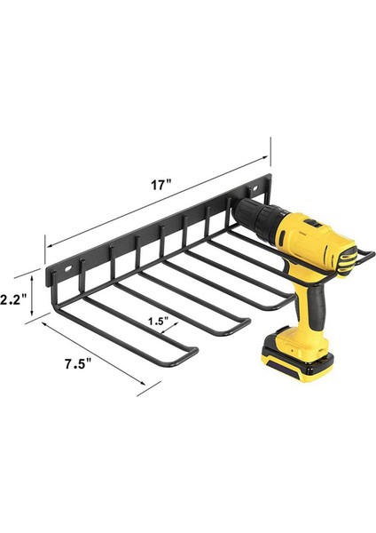 Duvara Monte Alet Depolama Rafı Alet Rafı Elektrikli Matkap Rafı (Yurt Dışından) fırsatları