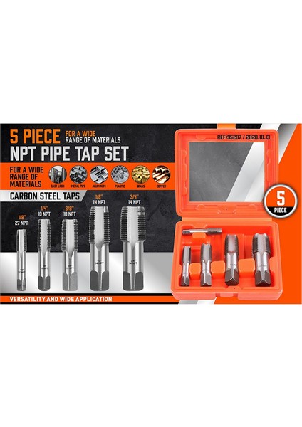 5 Parça Npt Diş Açma Muslukları, Boru Muslukları Seti (Yurt Dışından) modelleri