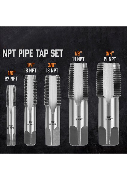 5 Parça Npt Diş Açma Muslukları, Boru Muslukları Seti (Yurt Dışından) indirimleri