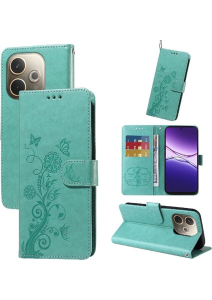 Oppo A5 Pro 5g Flip Kart Yuvaları Deri Çiçek Için Flip Case (Yurt Dışından) indirimleri