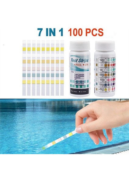 Yüzme Havuzu 1 Şişe Su Kalitesi Test Kağıdı 100 Sayfa (Yurt Dışından) indirimleri
