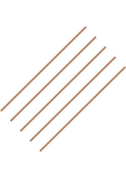 Saf Bakır Yuvarlak Çubuk 11.8 Inç Uzunluk Bakır Çubuk (5 Adet, 5 mm Çap) (Yurt Dışından)