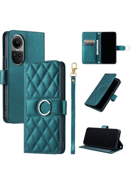 Oppo Reno 10 Pro 5g Koruyucu Manyetik Bilek Kayışı Kartı Pu Için Flip Case (Yurt Dışından)