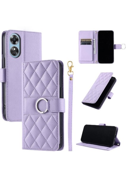 Oppo A38 4g Kart Yuvaları Tutucu Manyetik Koruyucu Bilek Pu Için Flip Case (Yurt Dışından)