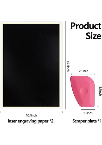 Fiber Lazer Markalama ve Gravür Için 15,3X10,4 Inç Lazer Gravür Kağıdı (Yurt Dışından) indirimleri