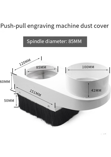 Toz Toplayıcı Ayakkabı Gravür Makinesi Mil Kapağı 100MM (Kart Üzerinde) (Yurt Dışından) modelleri
