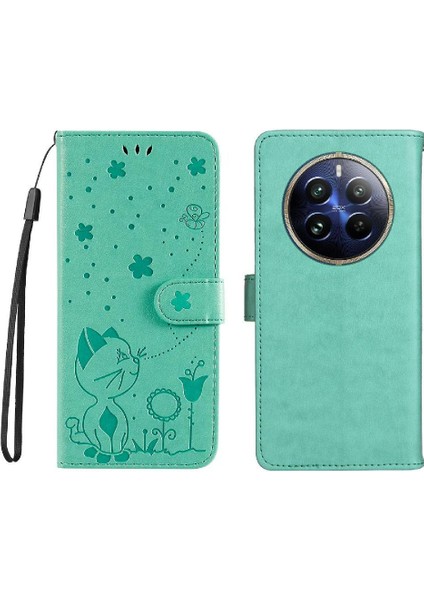 Kart Yuvası Tasarımı Ile Realme 12 Pro 5g Dayanıklı Hafif Için Flip Case (Yurt Dışından)