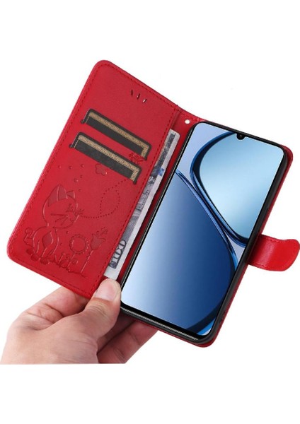 Kart Yuvası Pu Ile Realme C61 Slim Fit Dayanıklı Hafif Flip Case (Yurt Dışından) modelleri