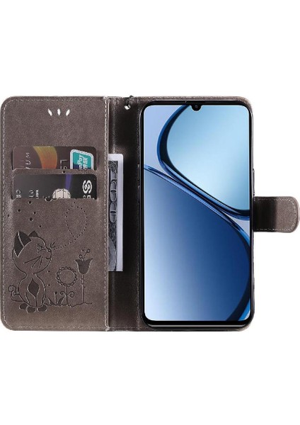 Kart Yuvası Pu Ile Realme C61 Slim Fit Dayanıklı Hafif Flip Case (Yurt Dışından) fırsatları