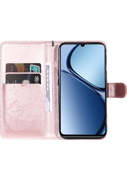Kart Yuvası Pu Ile Realme C61 Slim Fit Dayanıklı Hafif Flip Case (Yurt Dışından) fırsatları