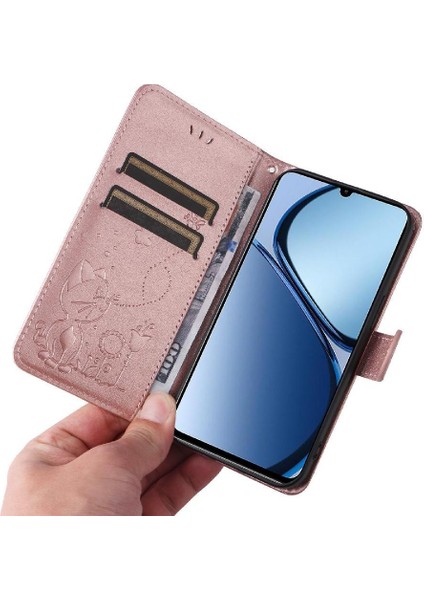 Kart Yuvası Pu Ile Realme C61 Slim Fit Dayanıklı Hafif Flip Case (Yurt Dışından) indirimleri