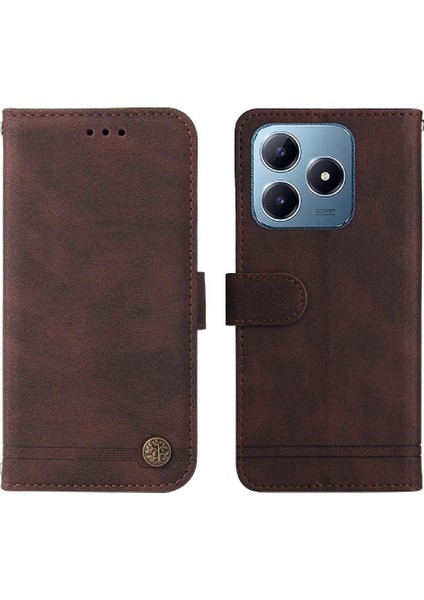 Realme C61 Darbeye Dayanıklı Uzun Kayış Kısa Kayış Cüzdan Kartı Için Flip Case (Yurt Dışından) fiyatları
