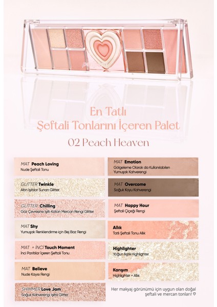 Çok Fonksiyonlu Makyaj Paleti PERIPERA All Take Mood Like Palette (02 Peach Heaven) (Peritage) fırsatları