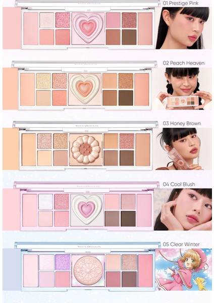 Çok Fonksiyonlu Makyaj Paleti PERIPERA All Take Mood Like Palette (02 Peach Heaven) (Peritage)