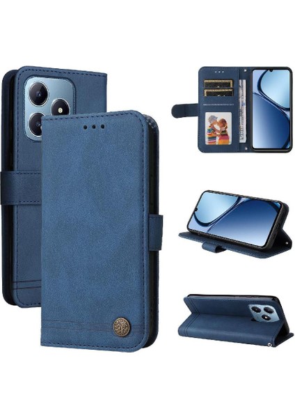 Realme C61 Darbeye Dayanıklı Uzun Kayış Kısa Kayış Cüzdan Kartı Için Flip Case (Yurt Dışından) indirimleri