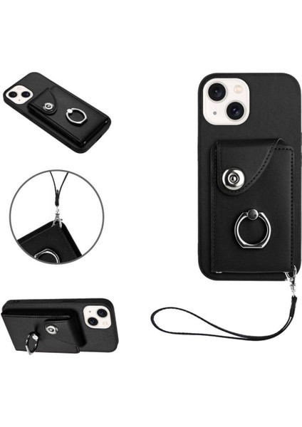 IPhone 14 Plus Kickstand Fonksiyonu Için Uyumlu Durumda Doğru Kesi (Yurt Dışından)