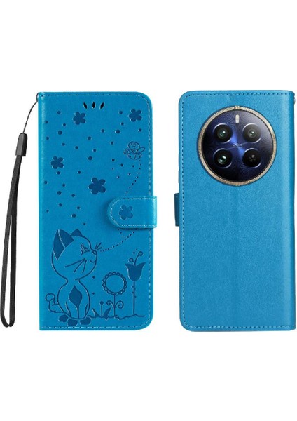 Kart Yuvası Tasarımı Ile Realme 12 Pro 5g Dayanıklı Hafif Için Flip Case (Yurt Dışından)