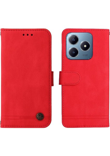 Realme C61 Darbeye Dayanıklı Uzun Kayış Kısa Kayış Cüzdan Kartı Için Flip Case (Yurt Dışından) fırsatları