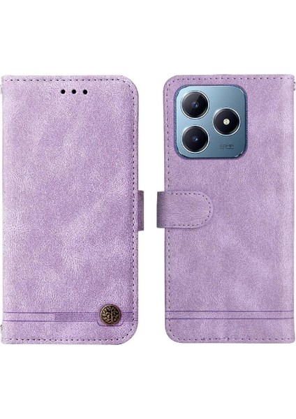 Realme C61 Darbeye Dayanıklı Uzun Kayış Kısa Kayış Cüzdan Kartı Için Flip Case (Yurt Dışından) modelleri
