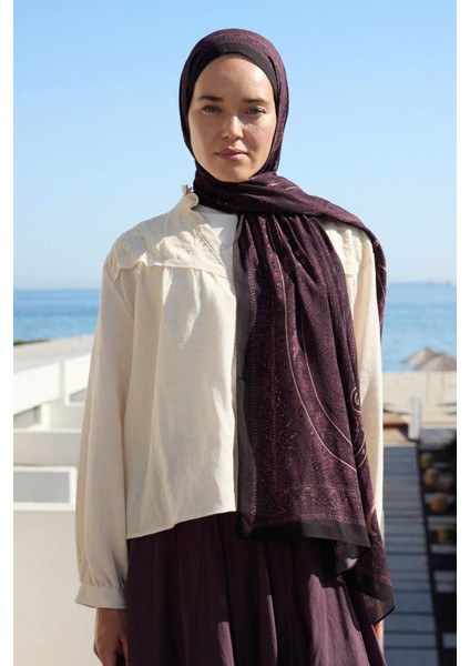 Deluxe Summer Şal Noa Mürdüm