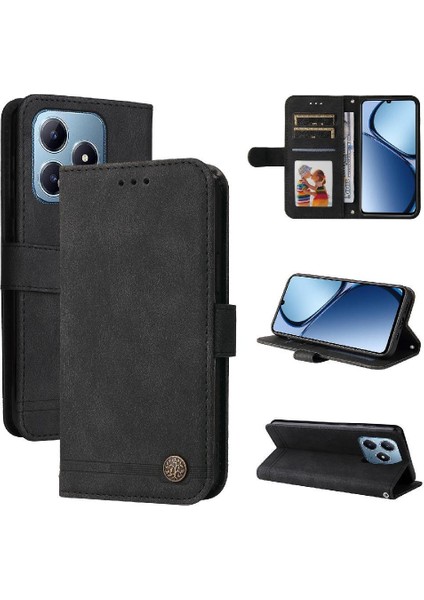 Realme C61 Darbeye Dayanıklı Uzun Kayış Kısa Kayış Cüzdan Kartı Için Flip Case (Yurt Dışından) indirimleri