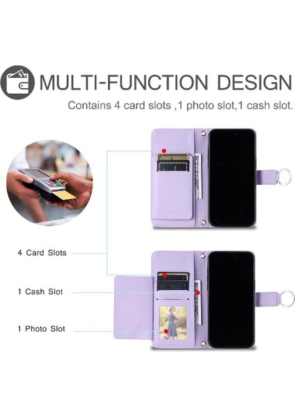 Oppo A3 Pro Koruyucu Bilek Kayışı Kart Yuvaları Tutucu Pu Için Flip Case (Yurt Dışından) fiyatları