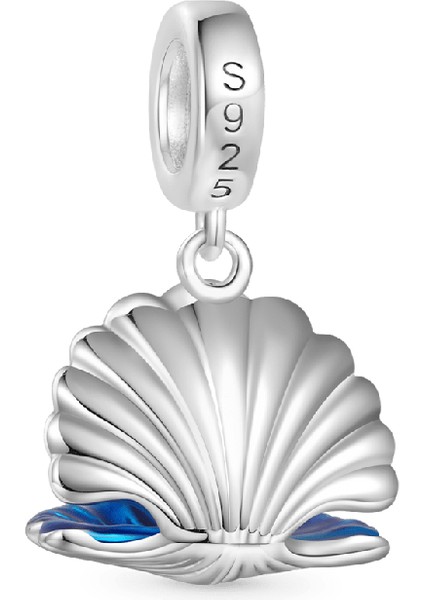 Parlayan Deniz Kabuğu Charm, 925 Ayar Gümüş fiyatları
