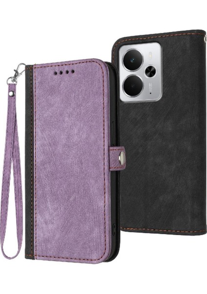 Realme 14 5g Pu Deri Manyetik Kapatma Flip Folio Kitap Için Kılıf Ile (Yurt Dışından)