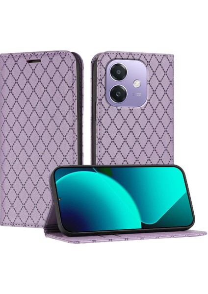 Oppo A3 4g/5g Iş Manyetik Kabuk Cüzdan Flip Kart Yuvaları Için Kılıf (Yurt Dışından)