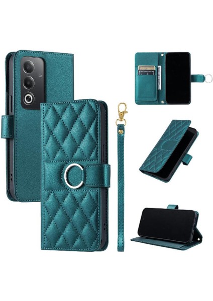 Oppo A3 Pro Koruyucu Bilek Kayışı Kart Yuvaları Tutucu Pu Için Flip Case (Yurt Dışından)