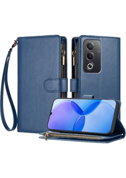 Oppo A3 Pro Pu Deri Çanta Kapak Için Kılıf Folio Flip Kart Yuvaları Cüzdan (Yurt Dışından)