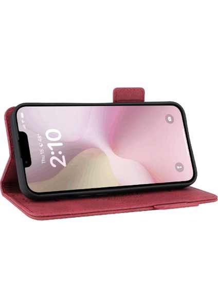 Toka Kapağı ile IPhone 16E Kart Tutucu Manyetik Cüzdan Için Flip Case (Yurt Dışından) modelleri