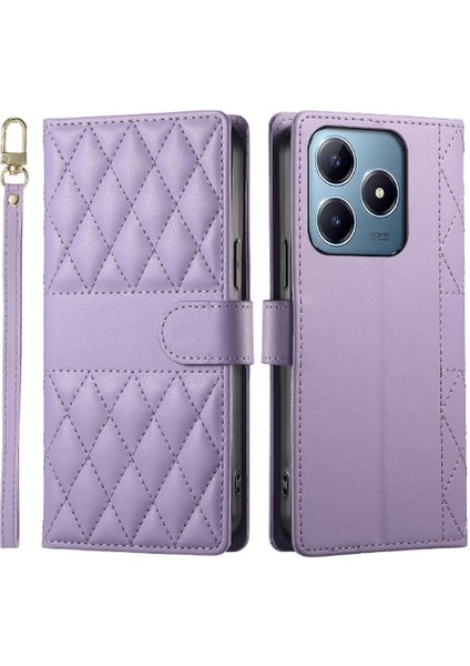 Realme C63 4g Darbeye Dayanıklı Cüzdan Çift Sapanlar Zarif Deri Için Flip Case (Yurt Dışından) fırsatları