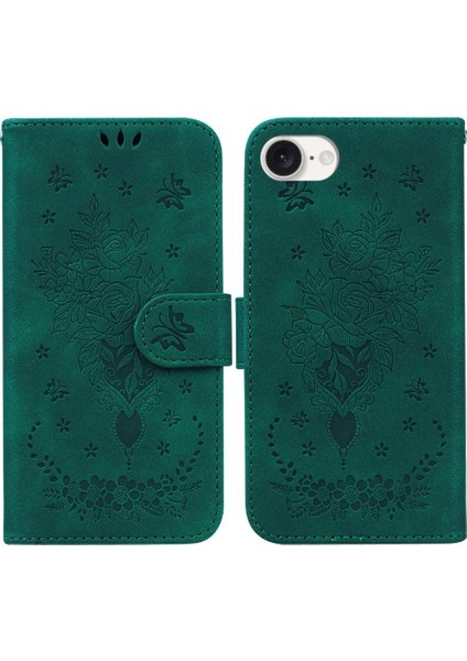 IPhone 16E Cüzdan Kılıf Için Kickstand Kapak Pu Deri Kapak Kart Yuvaları (Yurt Dışından)