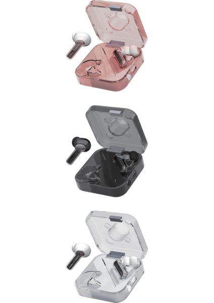 Ap-02 Bluetooth Kulaklık Pembe Tws ve Şarj Kablosu, Kablosuz Kulaklık