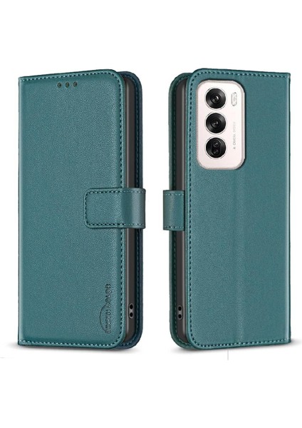 Oppo Reno 12 5g Deri Çanta Çok Renkli Çoklu Kart Yuvası Için Flip Case (Yurt Dışından)