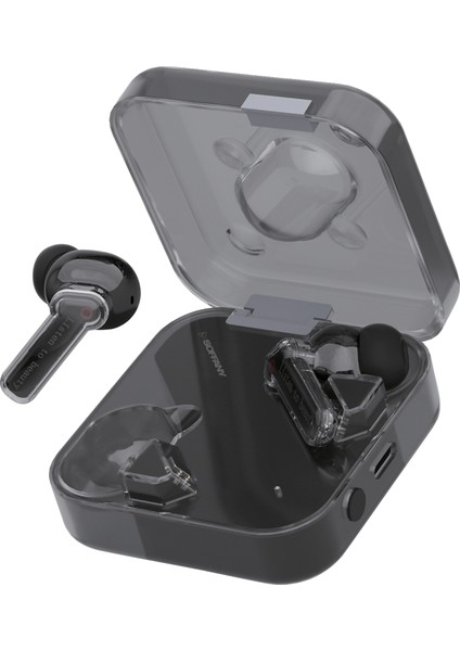 Ap-02 Bluetooth Kulaklık Siyah Tws ve Şarj Kablosu, Kablosuz Kulaklık